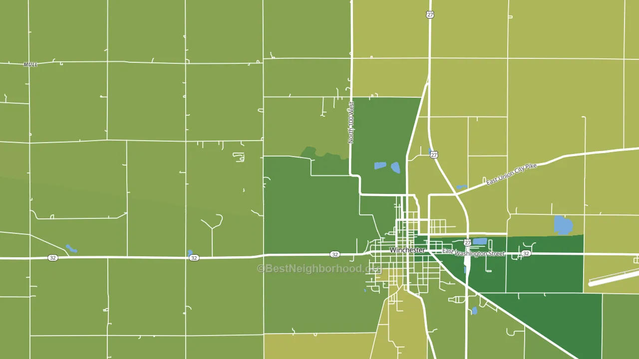 Stone, IN block-group voter-turnout map