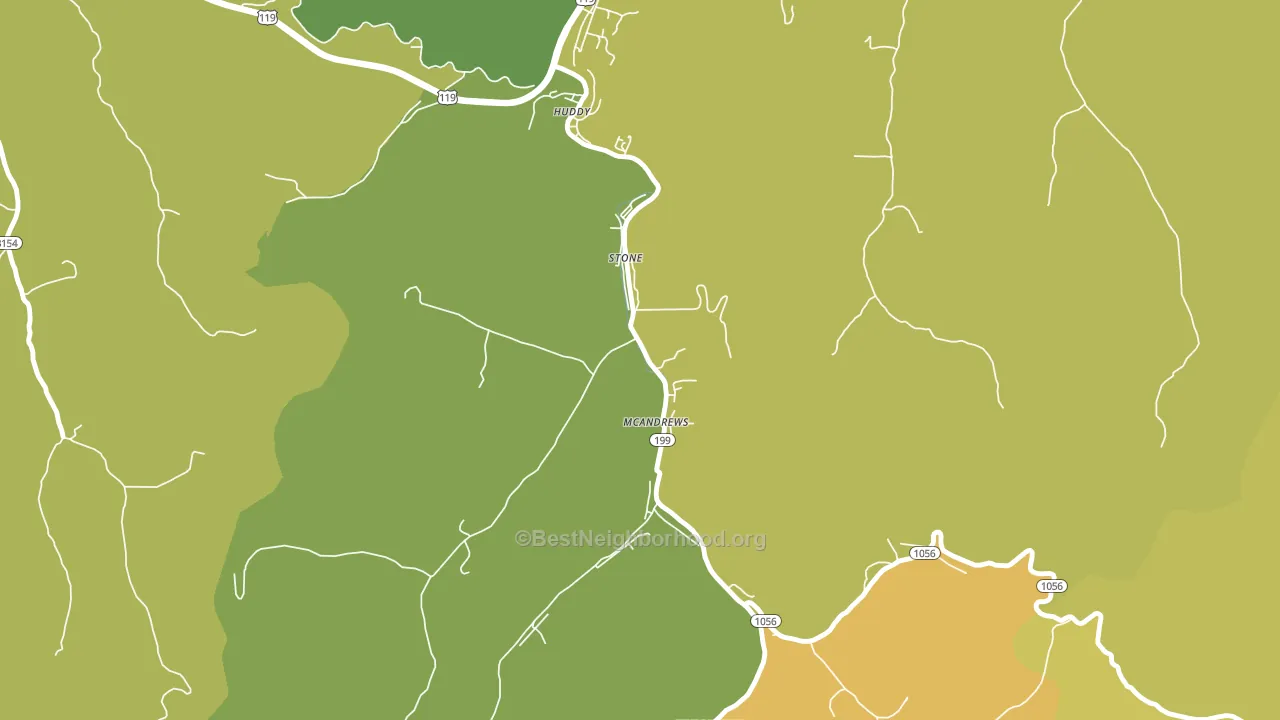 Stone, KY block-group voter-turnout map