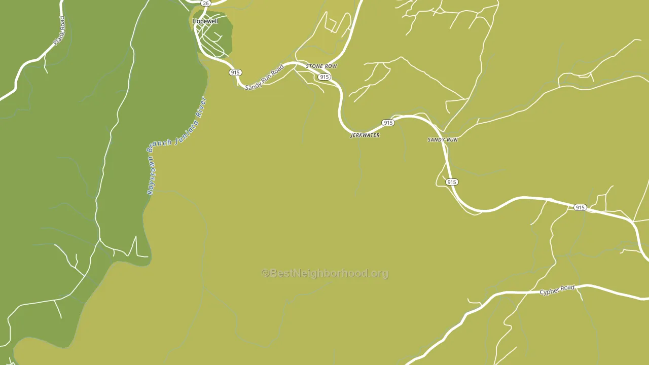 Stone Row, PA block-group voter-turnout map