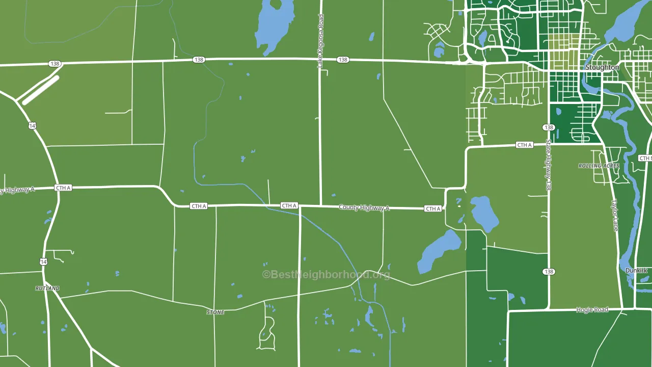 Stone, WI block-group voter-turnout map