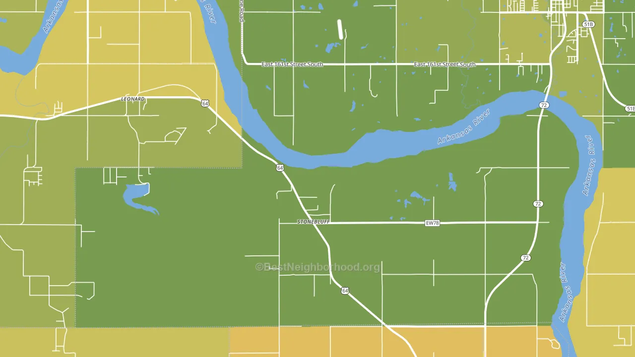 Stonebluff, OK block-group voter-turnout map