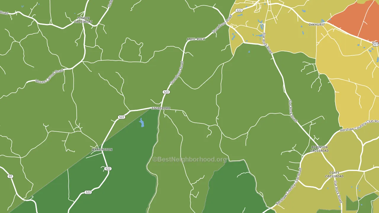 Stoneboro, SC block-group voter-turnout map