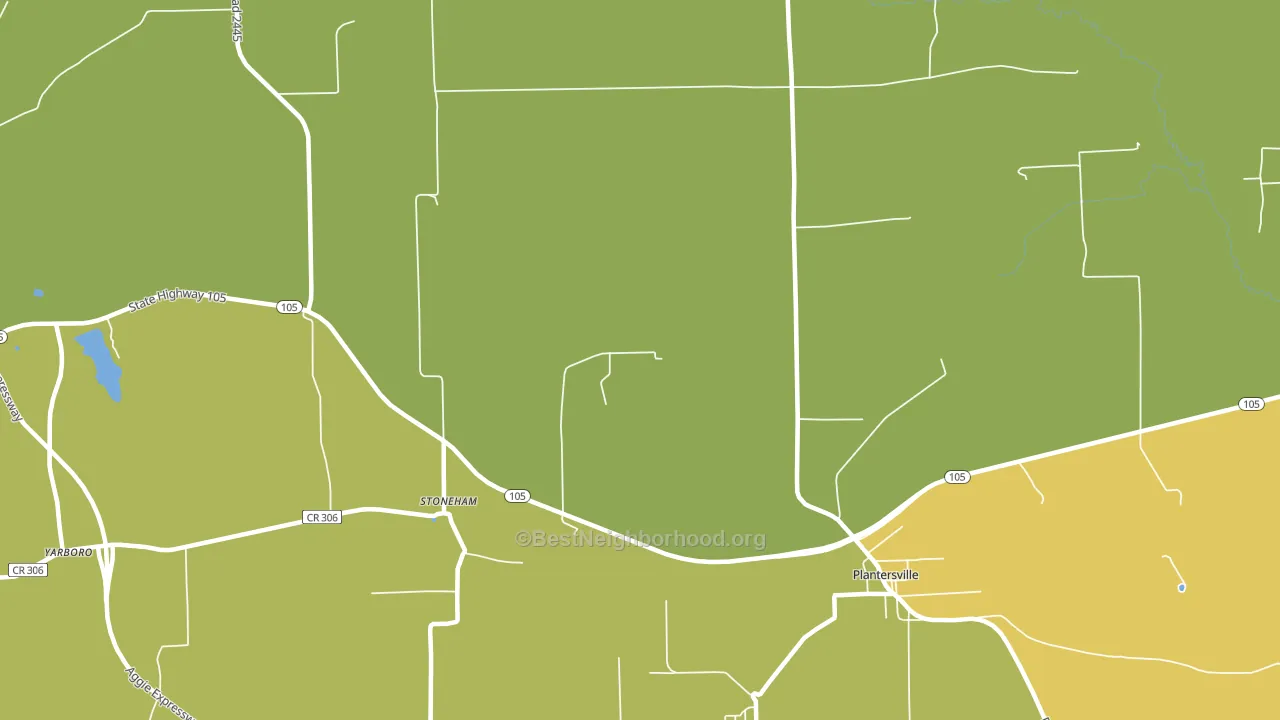 Stoneham, TX block-group voter-turnout map