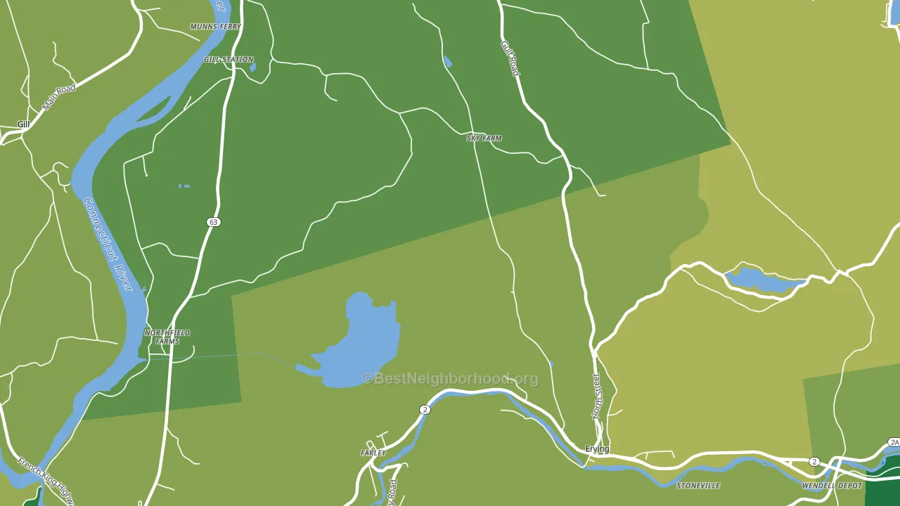 Stoneville, MA block-group voter-turnout map