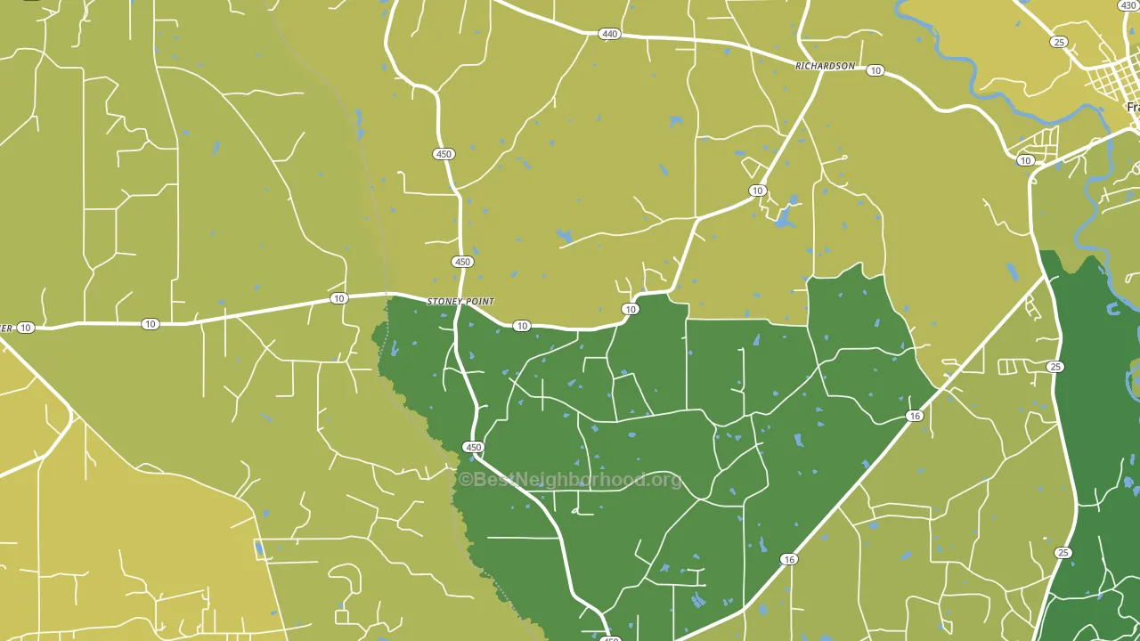 Stoney Point, LA block-group voter-turnout map