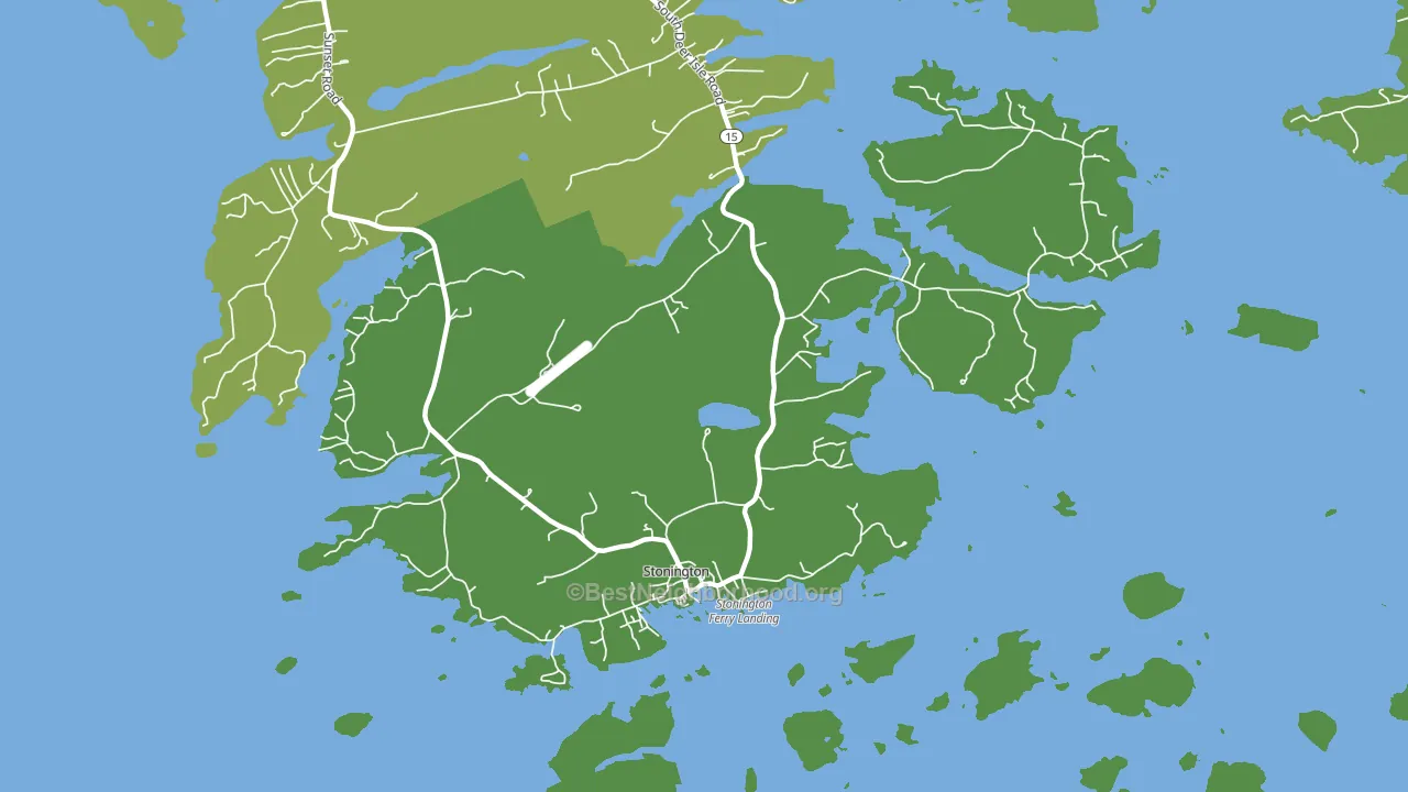 Stonington, ME block-group voter-turnout map