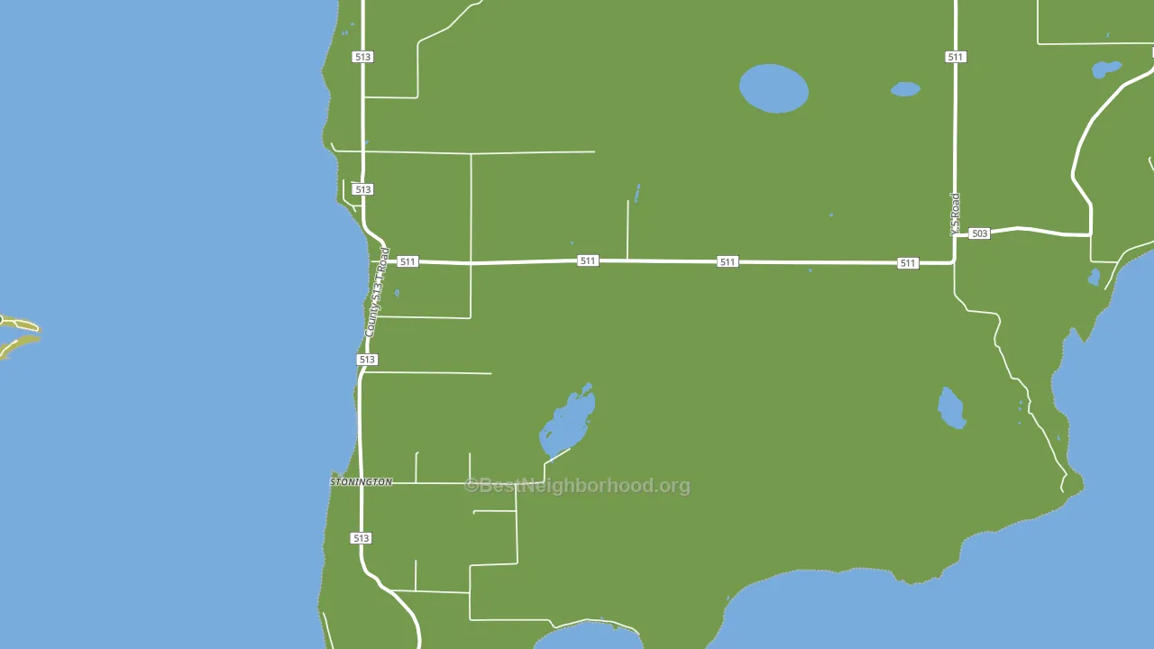 Stonington, MI block-group voter-turnout map
