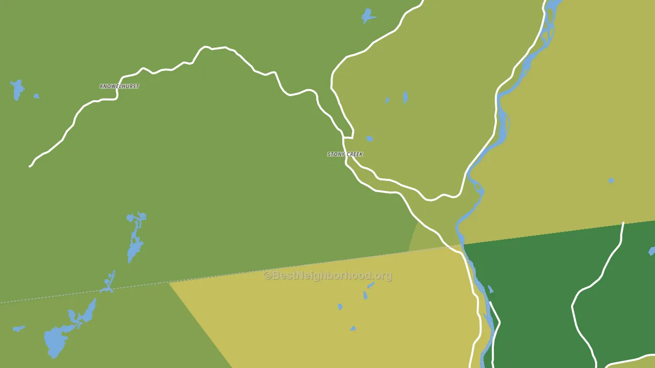 Stony Creek, NY block-group voter-turnout map