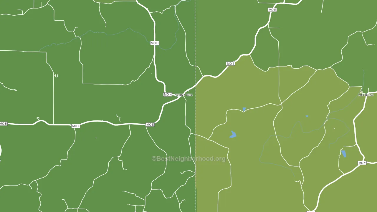 Stony Hill, MO block-group voter-turnout map