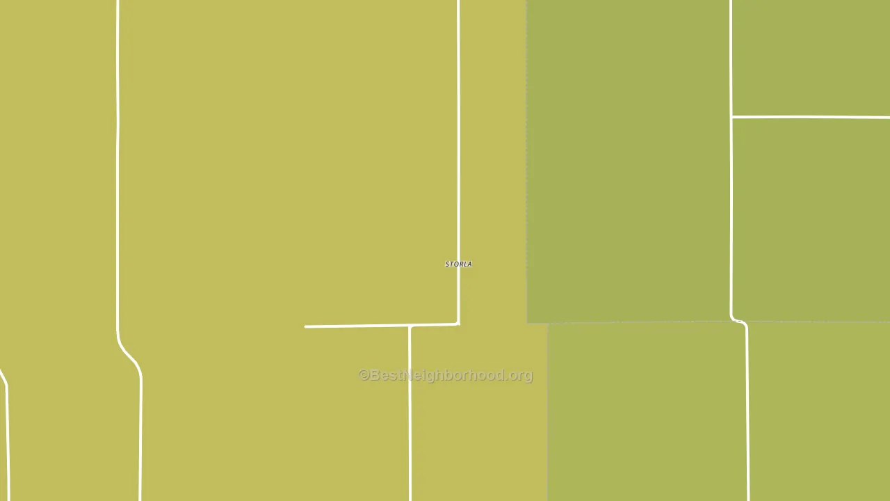 Storla, SD block-group voter-turnout map
