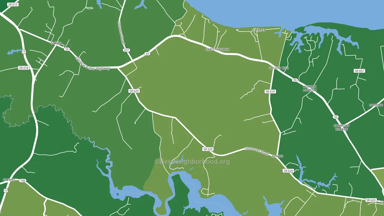Stormont, VA block-group voter-turnout map