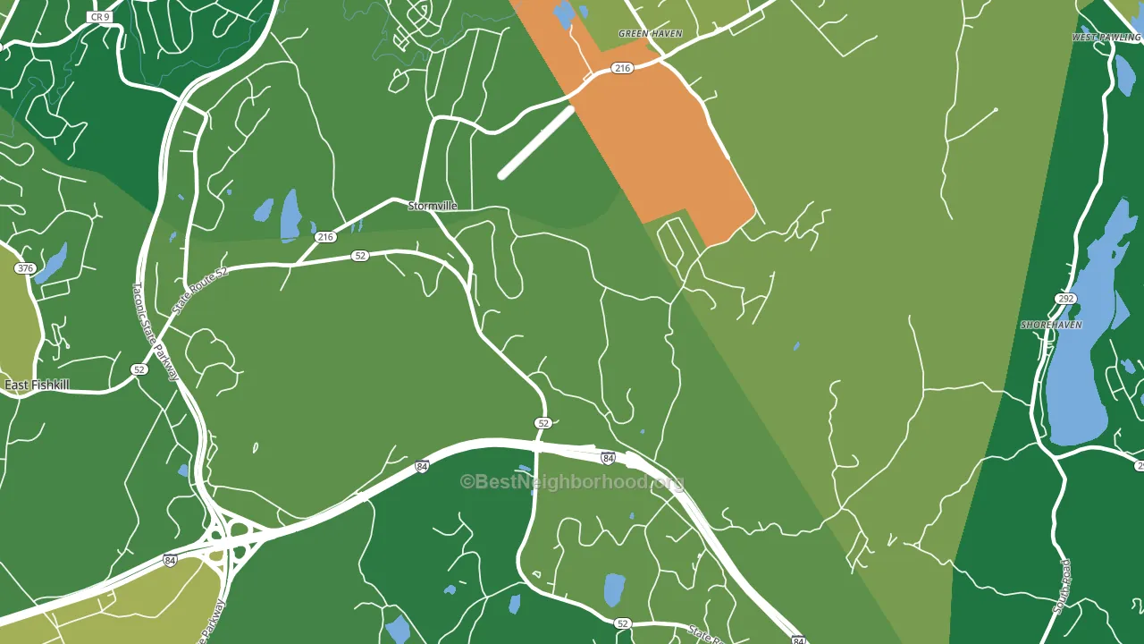 Stormville, NY block-group voter-turnout map