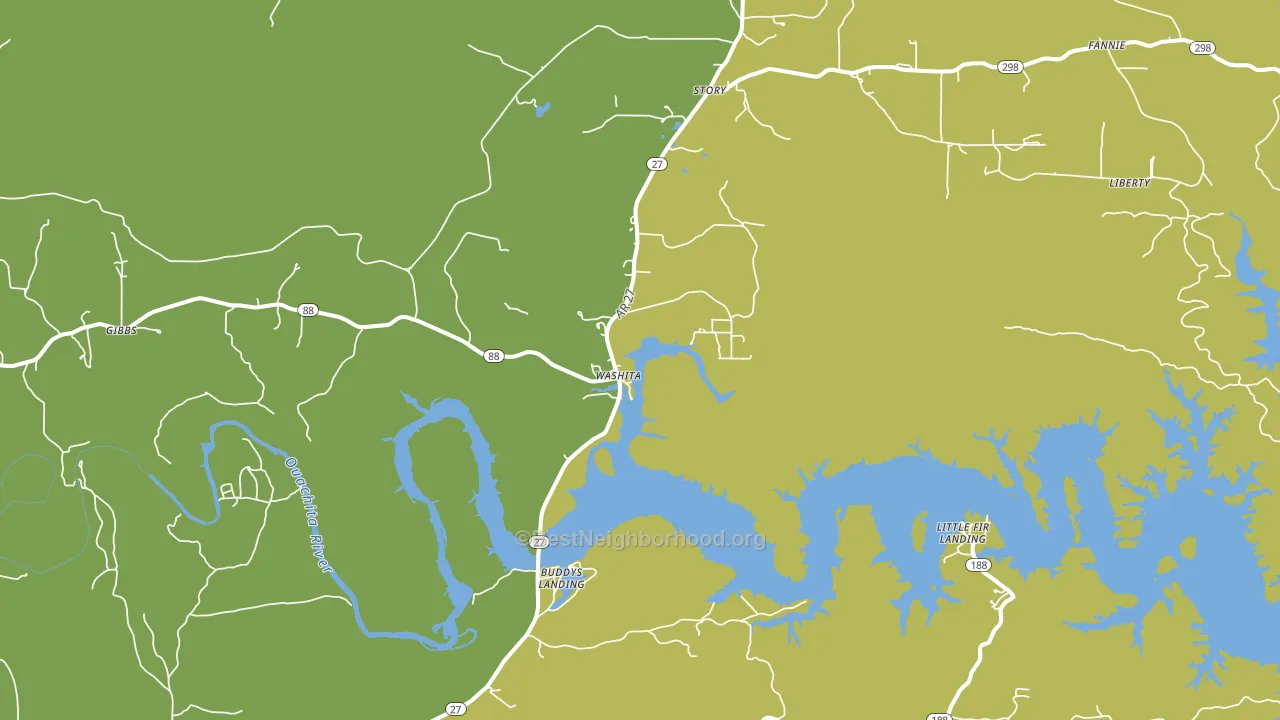 Story, AR block-group voter-turnout map