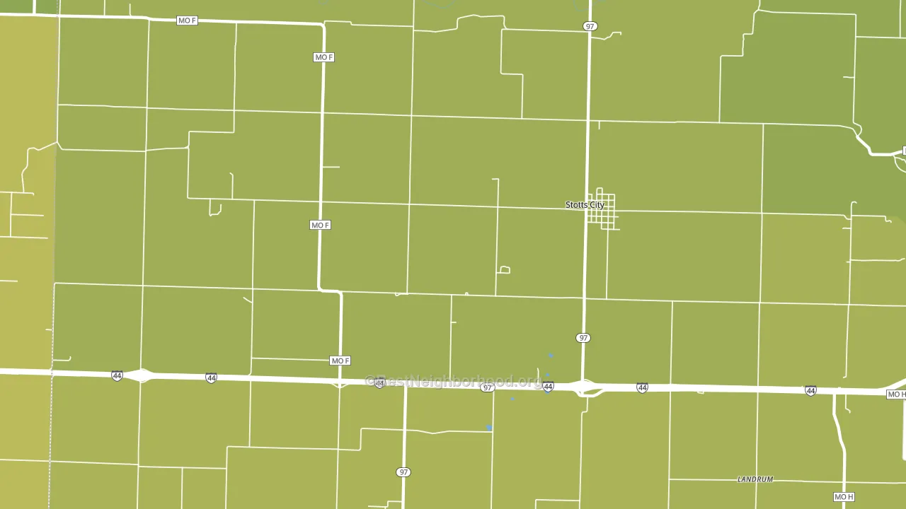 Stotts City, MO block-group voter-turnout map
