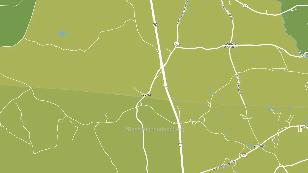 Stover, SC block-group voter-turnout map