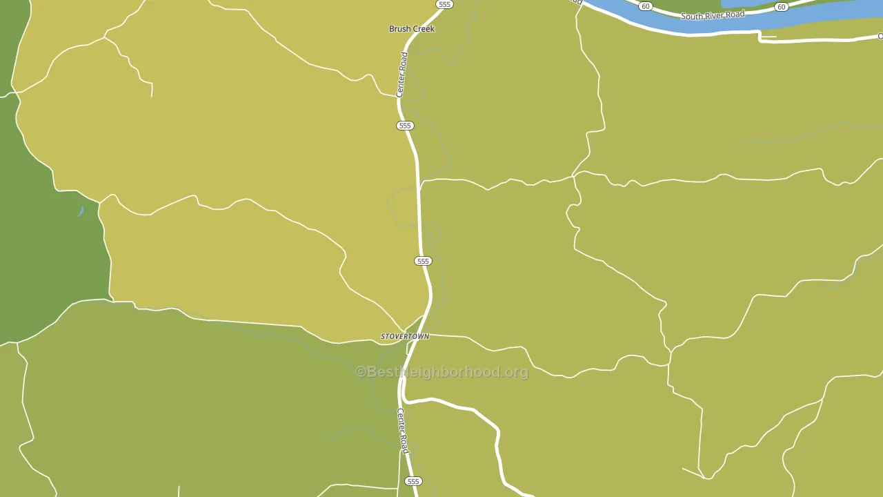 Stovertown, OH block-group voter-turnout map