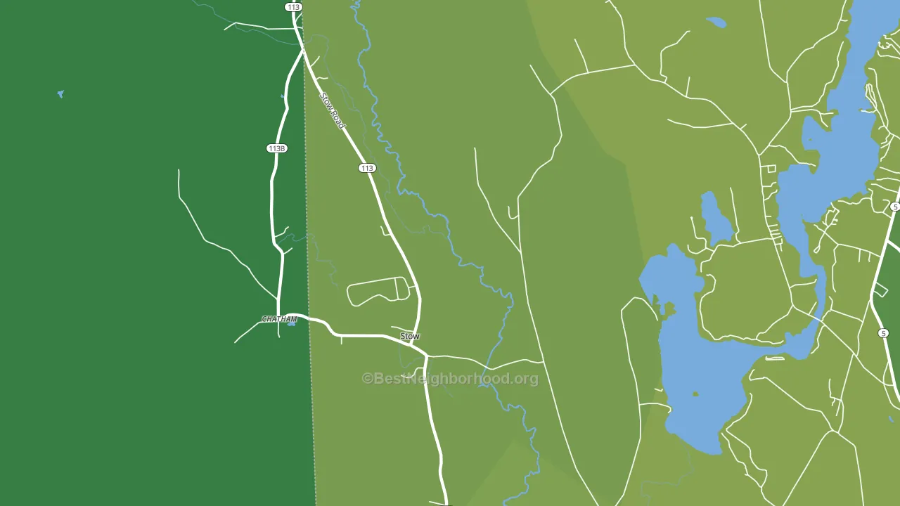 Stow, ME block-group voter-turnout map
