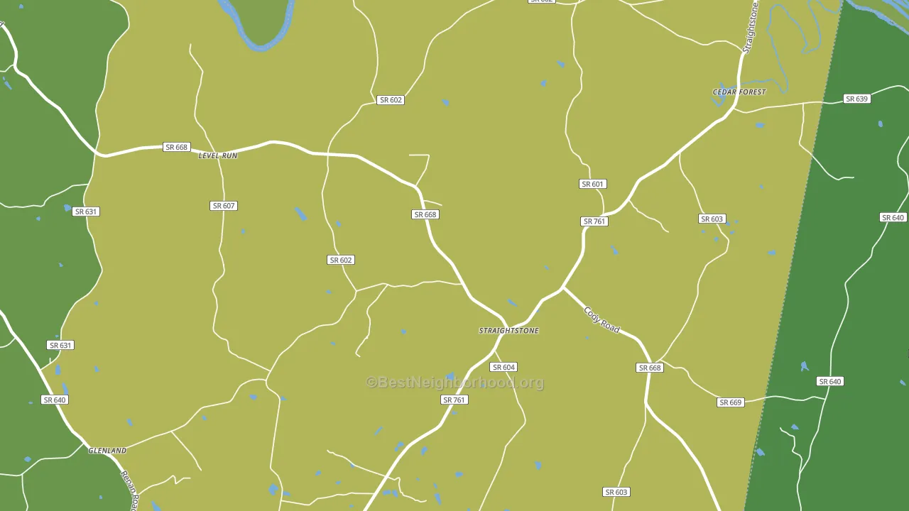 Straightstone, VA block-group voter-turnout map
