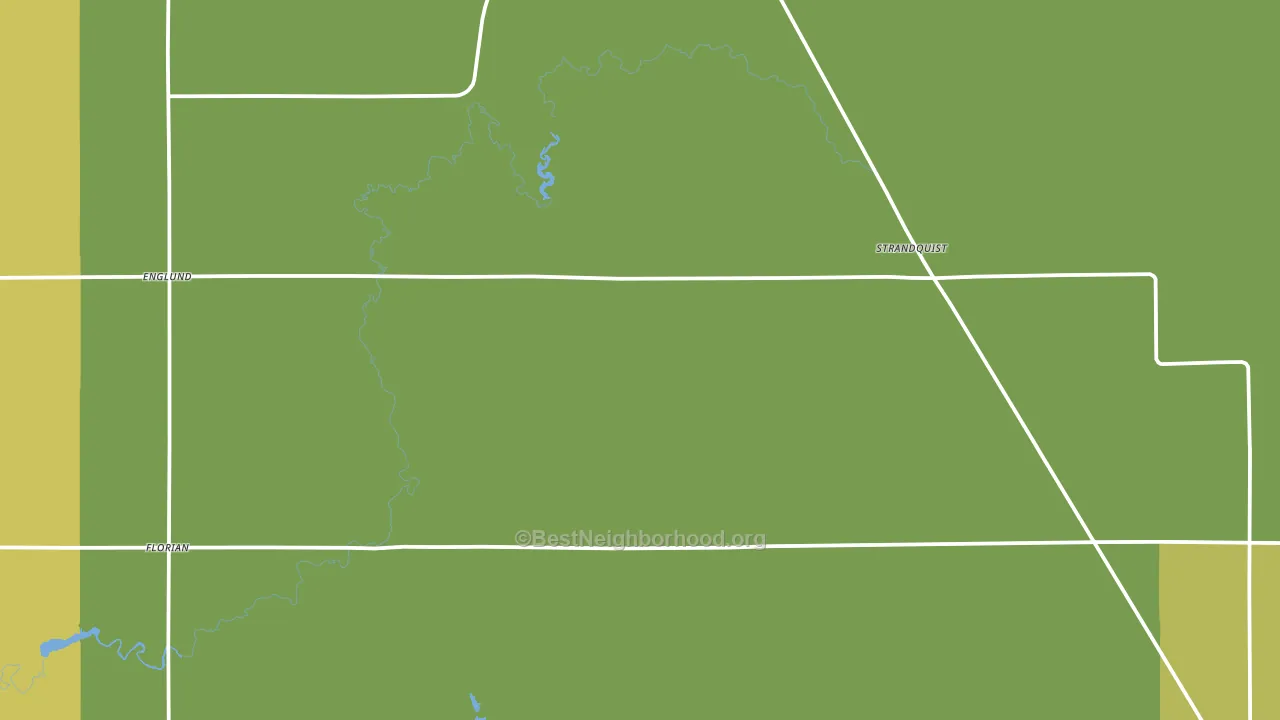 Strandquist, MN block-group voter-turnout map