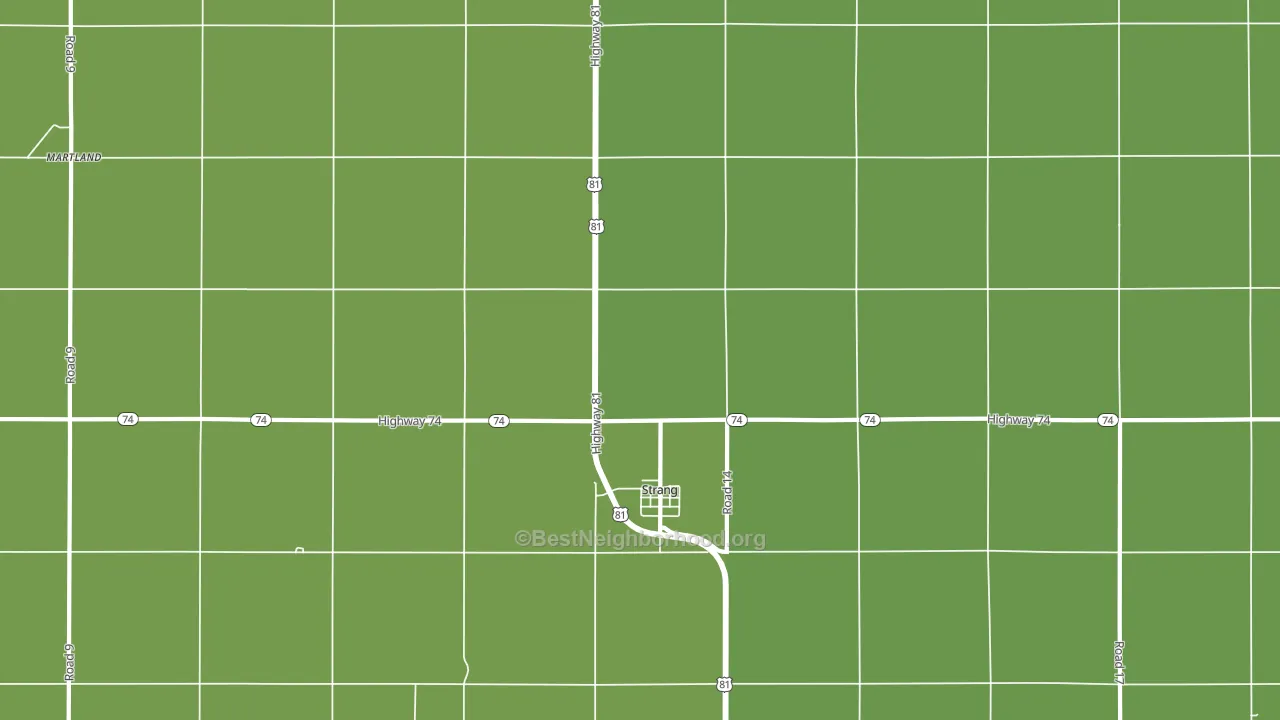 Strang, NE block-group voter-turnout map