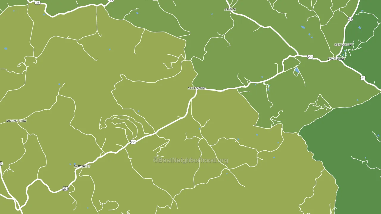 Stratford, NC block-group voter-turnout map