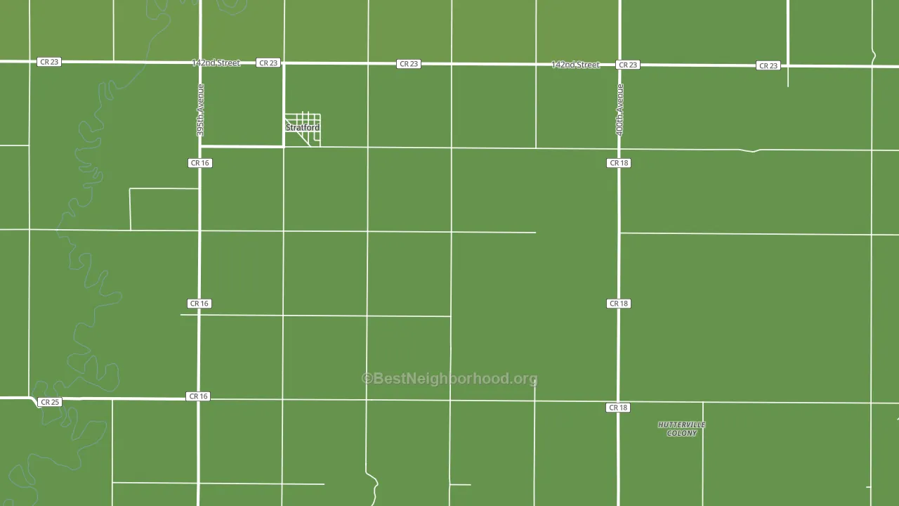 Stratford, SD block-group voter-turnout map
