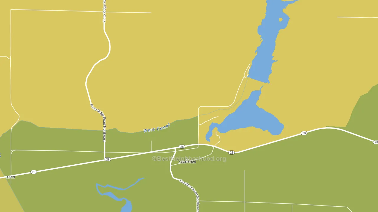 Stratford, WA block-group voter-turnout map