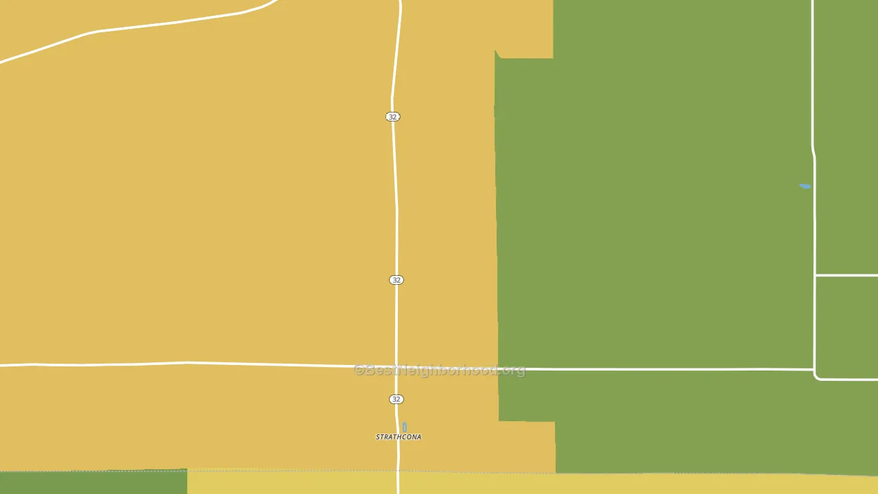 Strathcona, MN block-group voter-turnout map