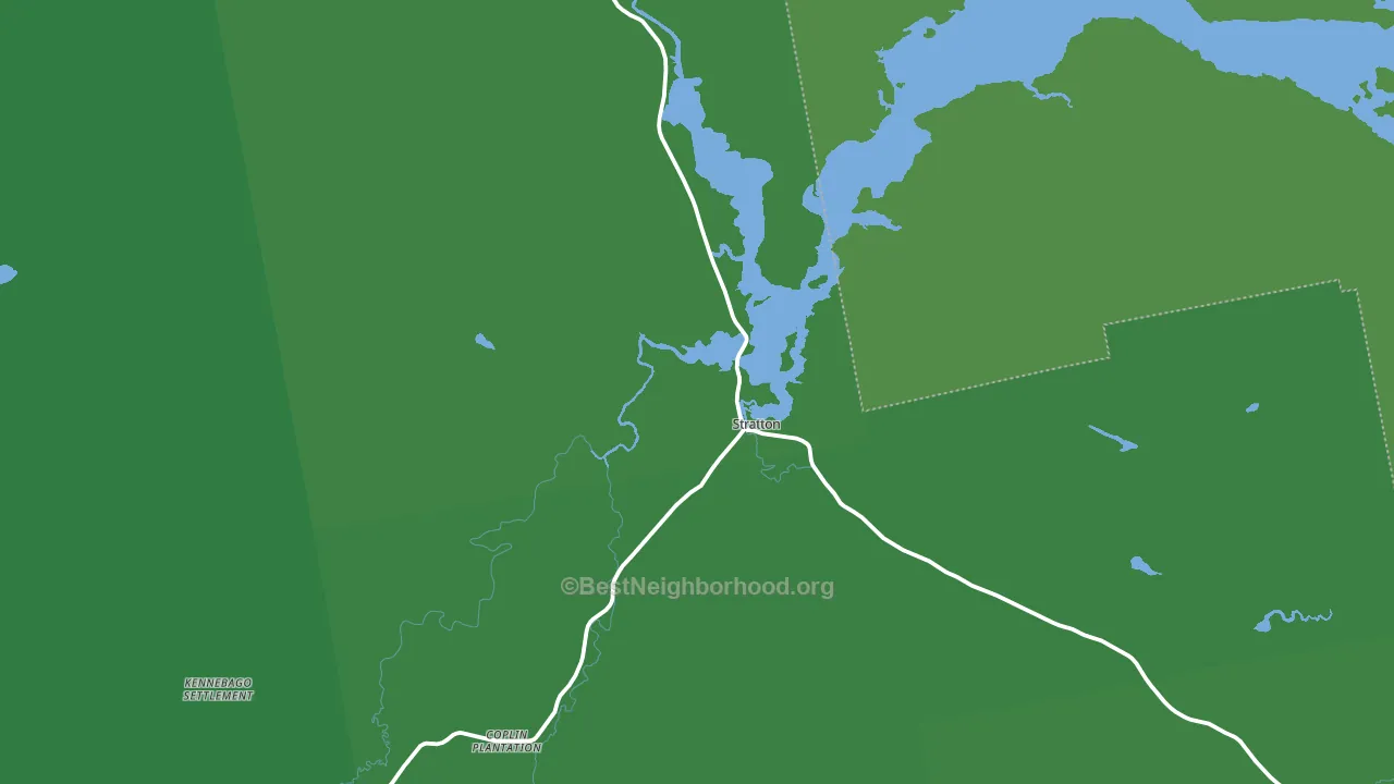 Stratton, ME block-group voter-turnout map