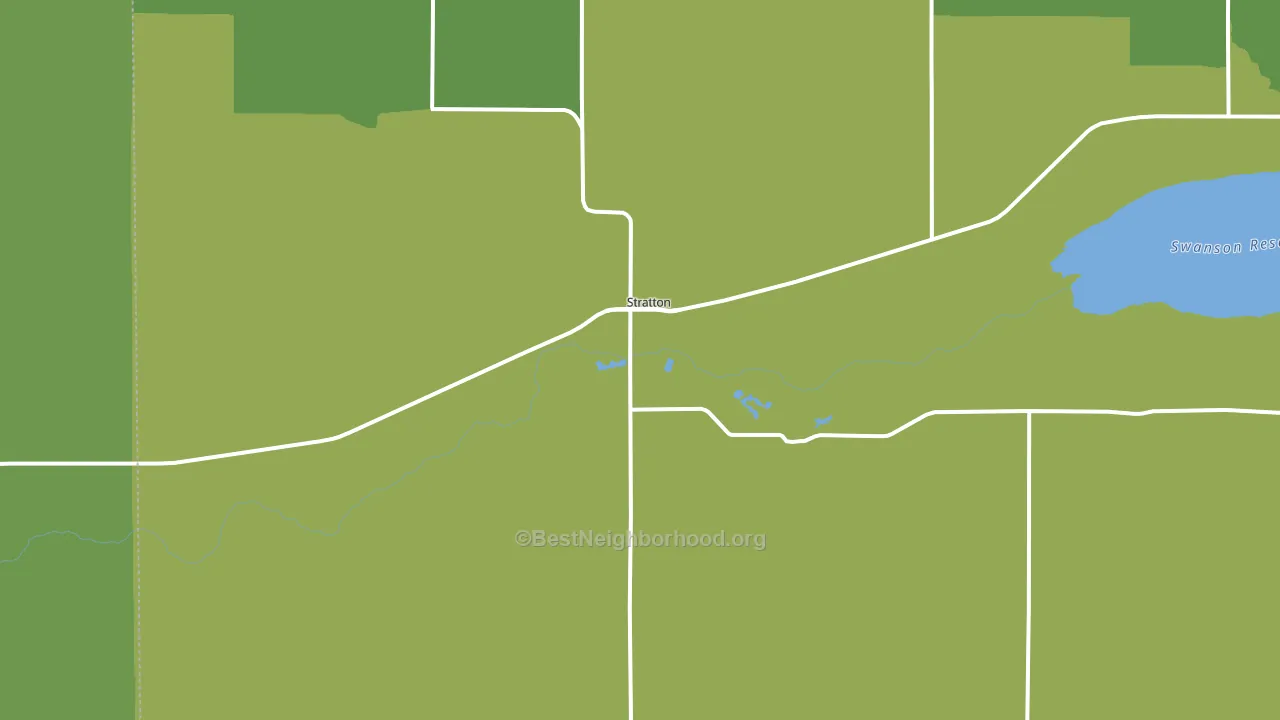 Stratton, NE block-group voter-turnout map
