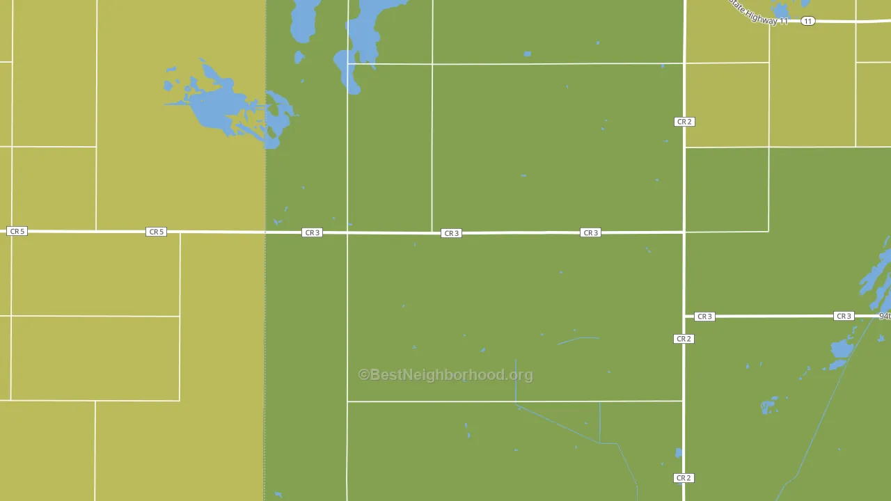 Straubville, ND block-group voter-turnout map