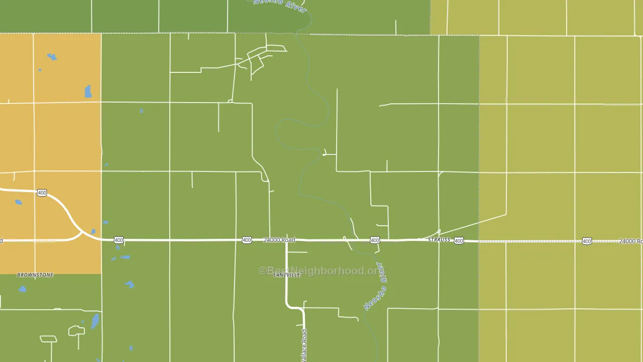Strauss, KS block-group voter-turnout map