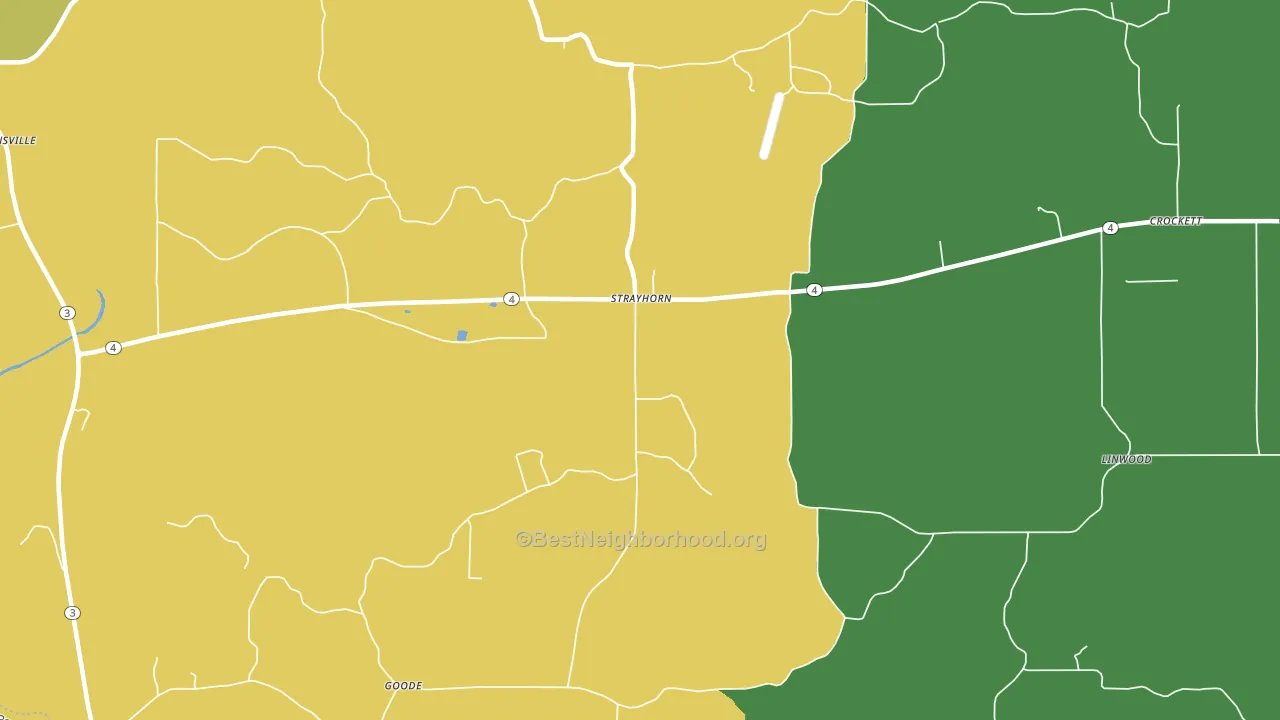 Strayhorn, MS block-group voter-turnout map