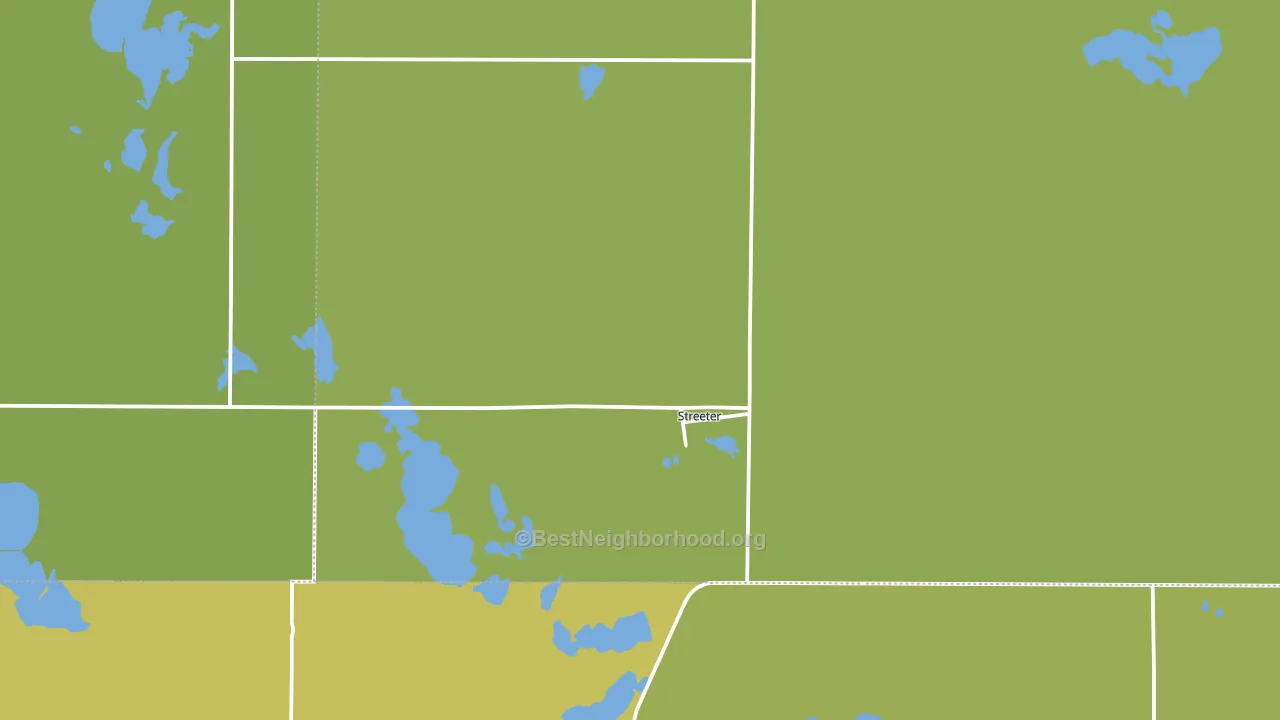 Streeter, ND block-group voter-turnout map