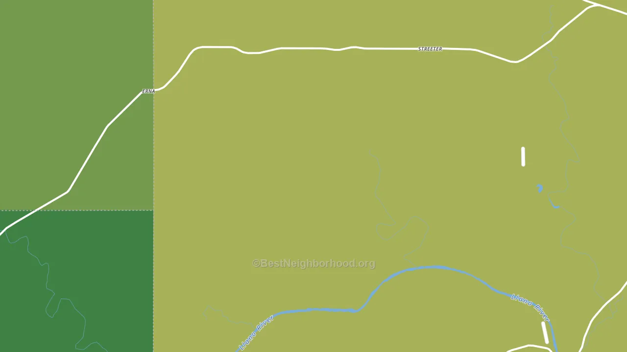 Streeter, TX block-group voter-turnout map