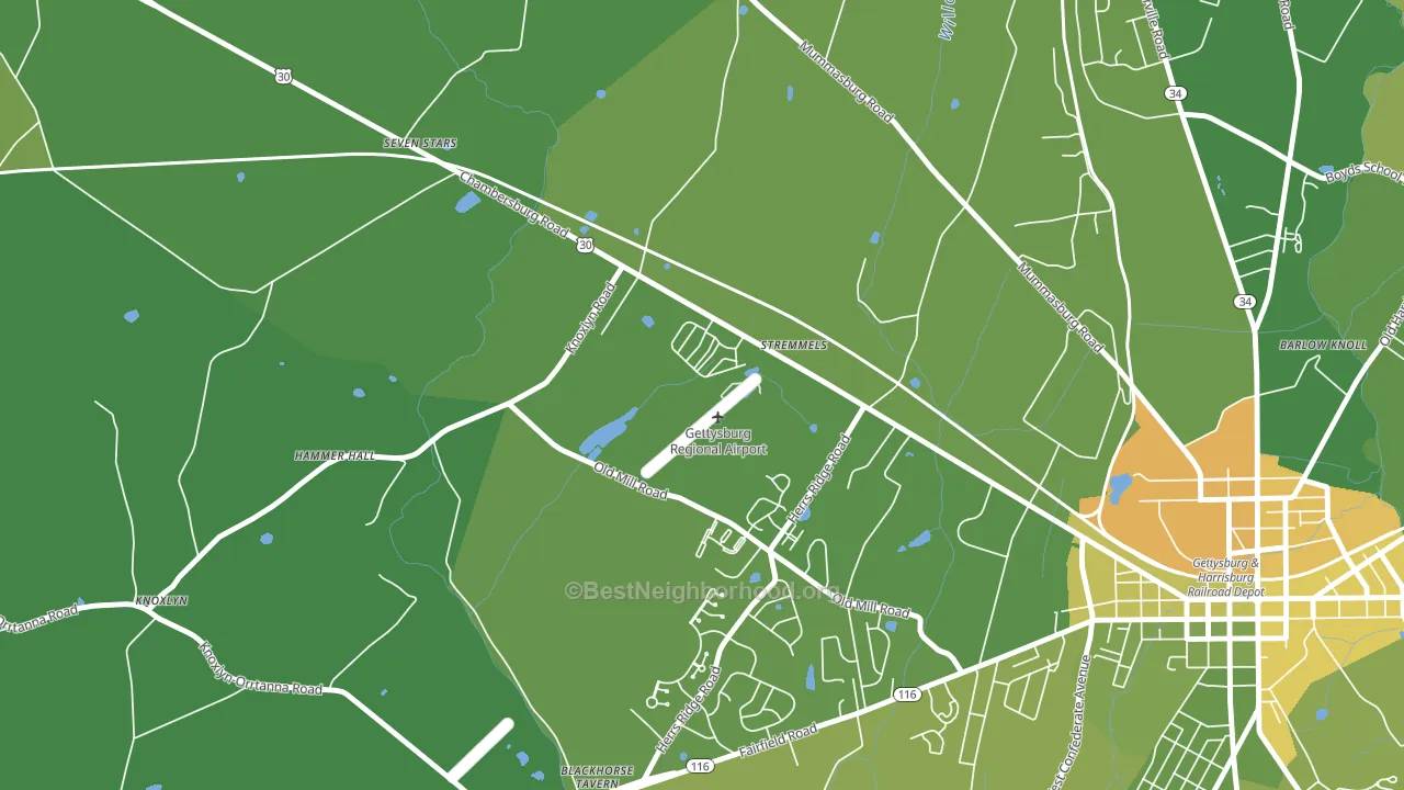 Stremmels, PA block-group voter-turnout map