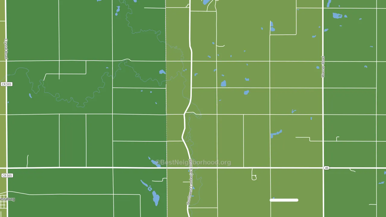 Strickland, MI block-group voter-turnout map