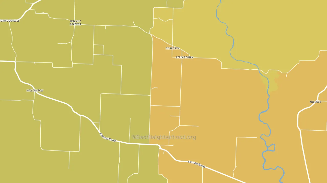 Stringtown, AR block-group voter-turnout map