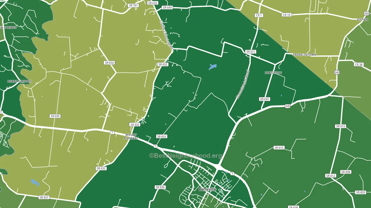 Stringtown, VA block-group voter-turnout map