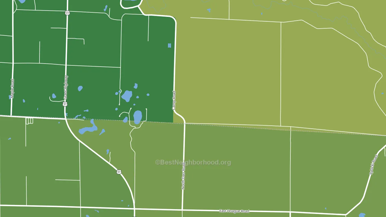 Stronach, MI block-group voter-turnout map