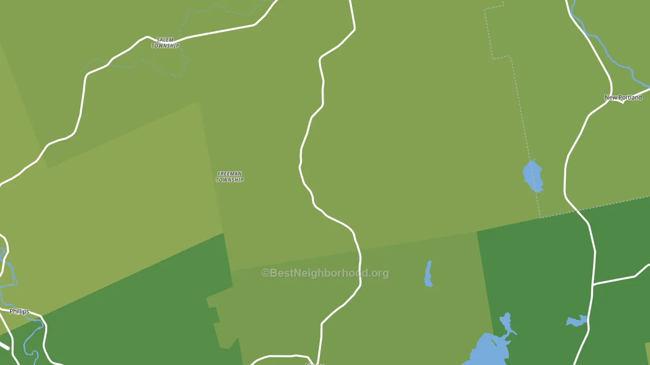 Strong, ME block-group voter-turnout map