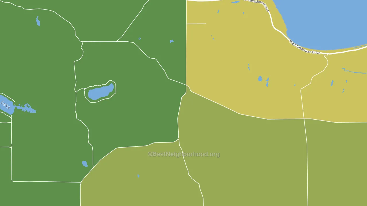 Strongs, MI block-group voter-turnout map