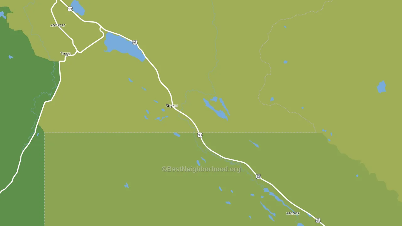 Stryker, MT block-group voter-turnout map