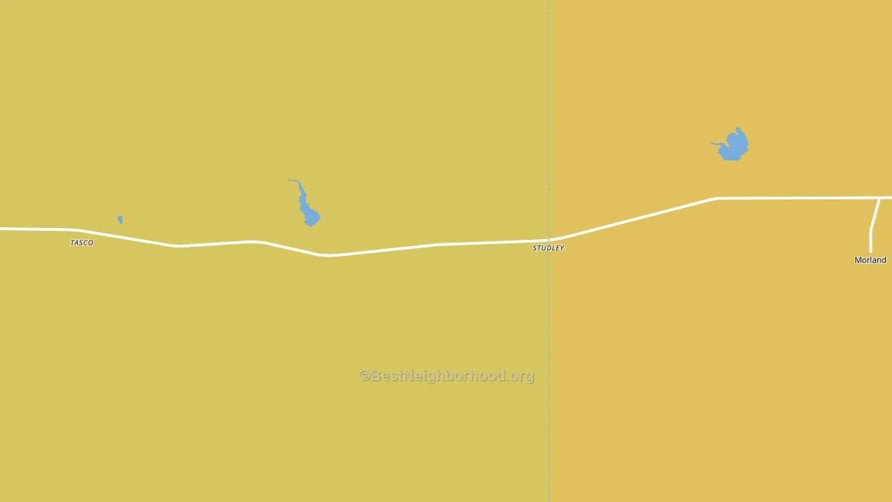 Studley, KS block-group voter-turnout map
