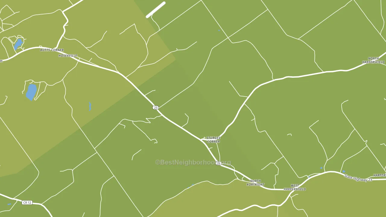 Sturges Corner, NY block-group voter-turnout map