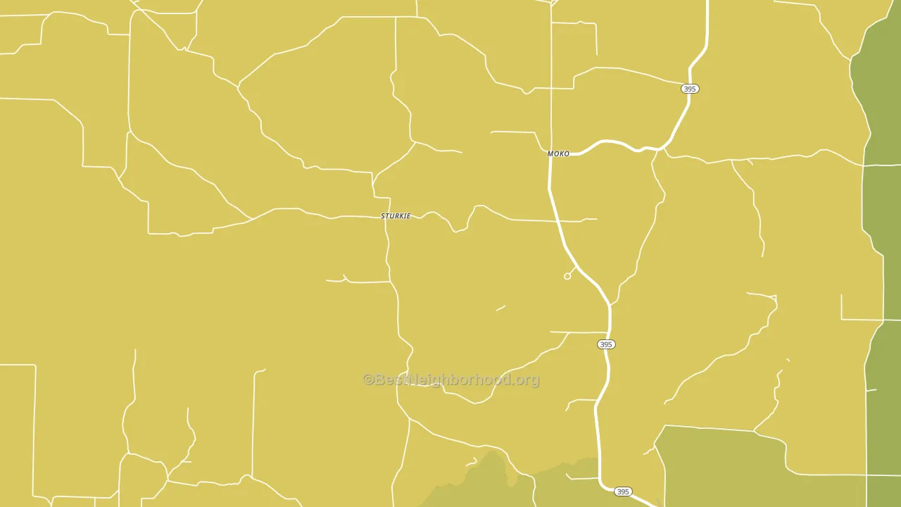 Sturkie, AR block-group voter-turnout map