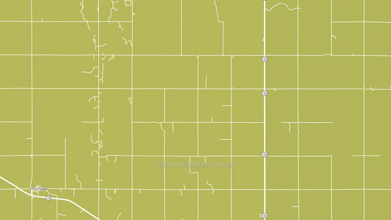 Stuttgart, KS block-group voter-turnout map