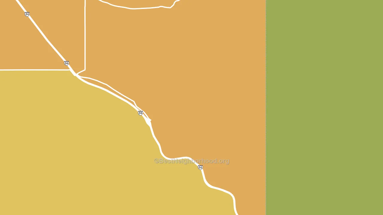 Sublett, ID block-group voter-turnout map