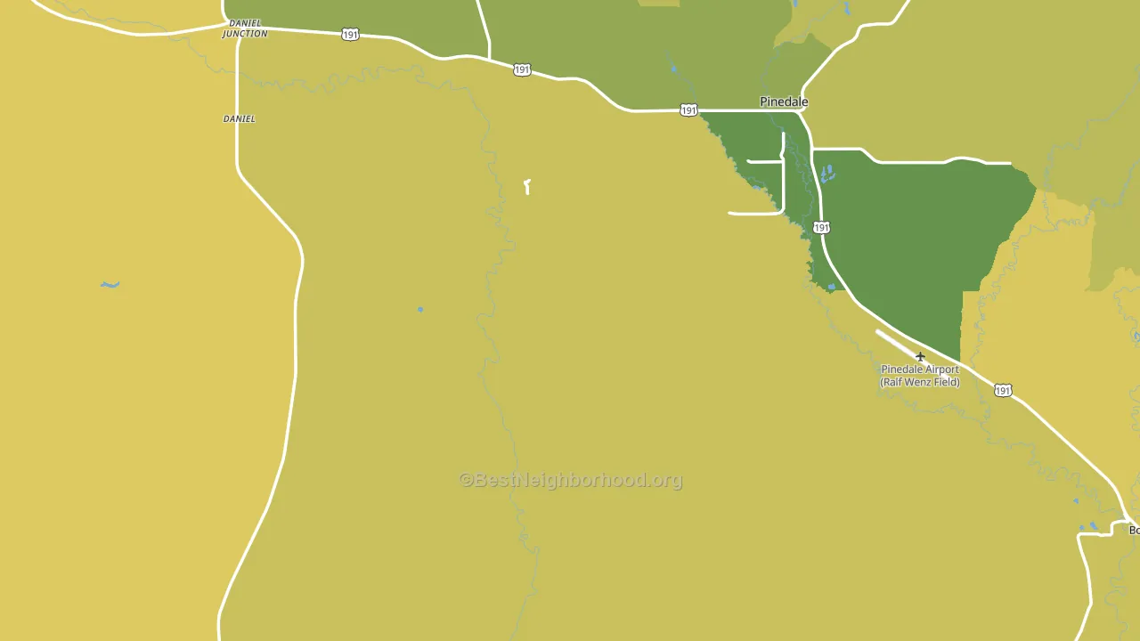 Sublette County, WY block-group voter-turnout map