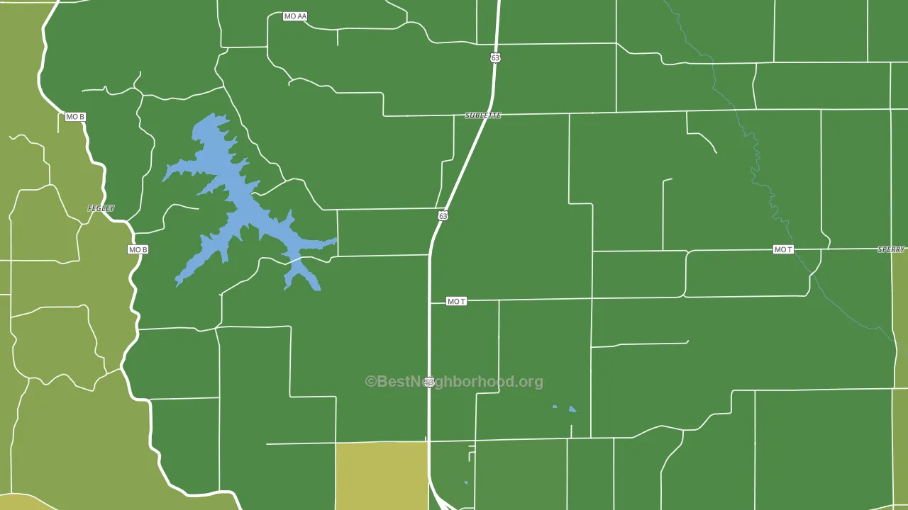 Sublette, MO block-group voter-turnout map